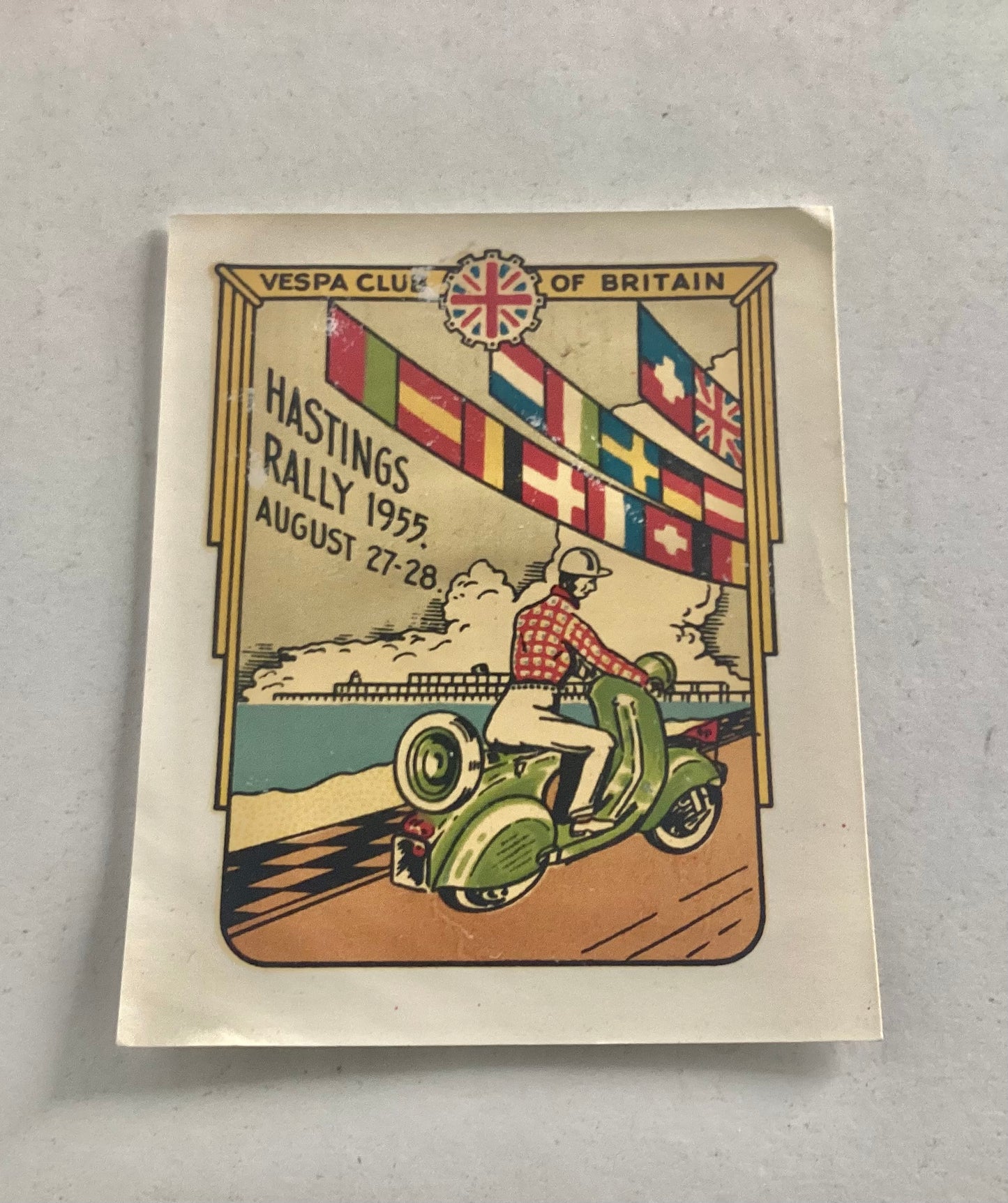Vespa original very rare Hastings VCB 1955 waterslide