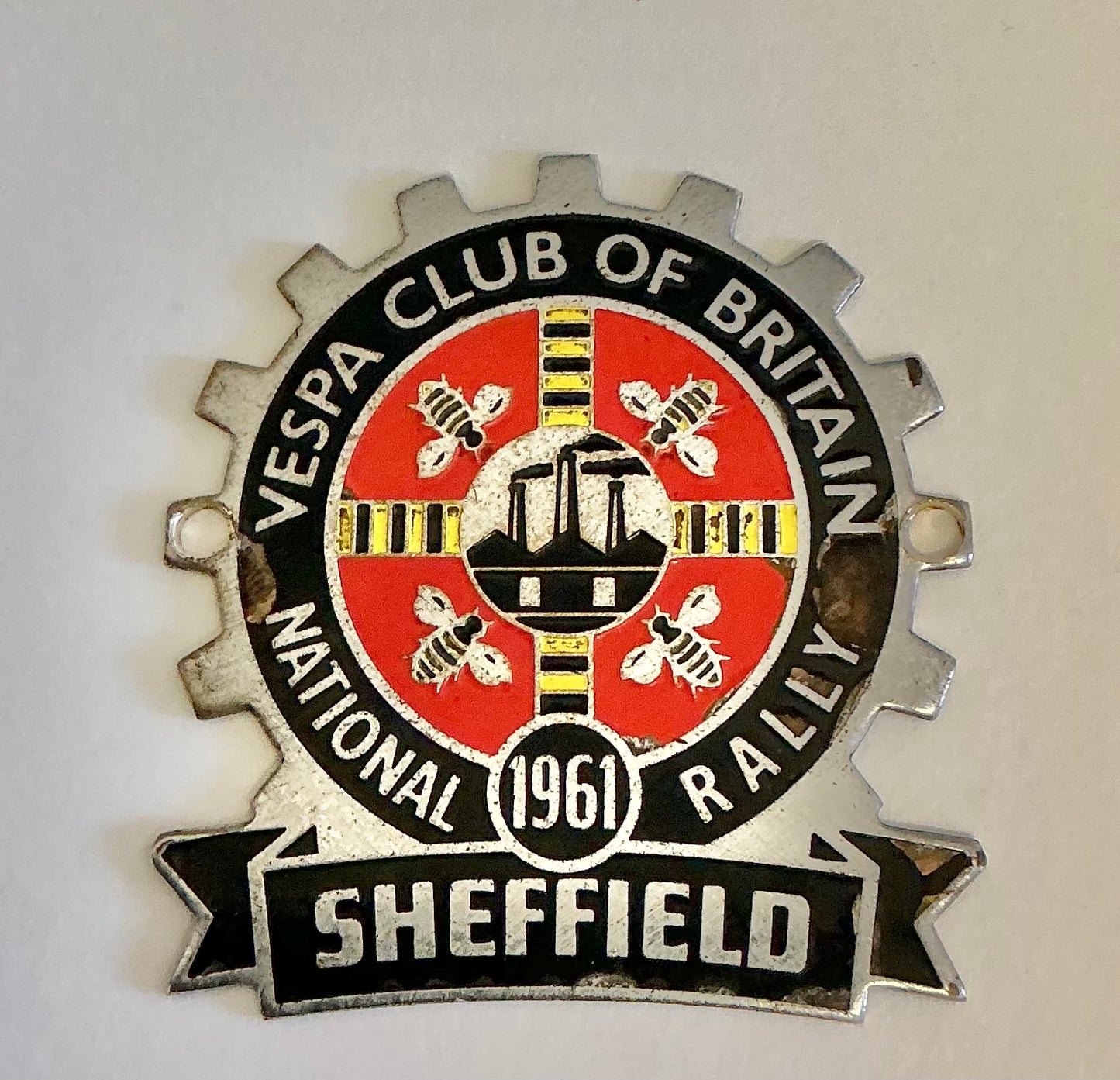Vespa Club of Britain original 1961 RALLY BADGE