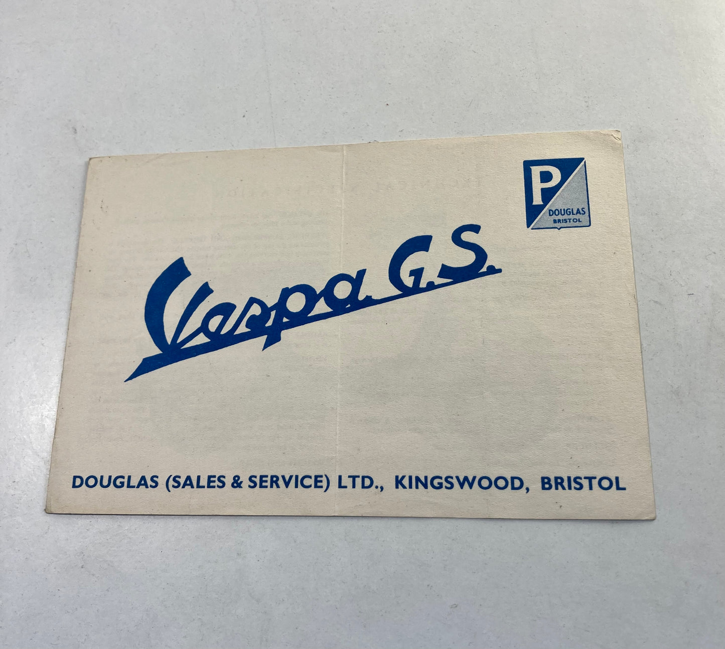 Vespa GS150 VS1 original brochure