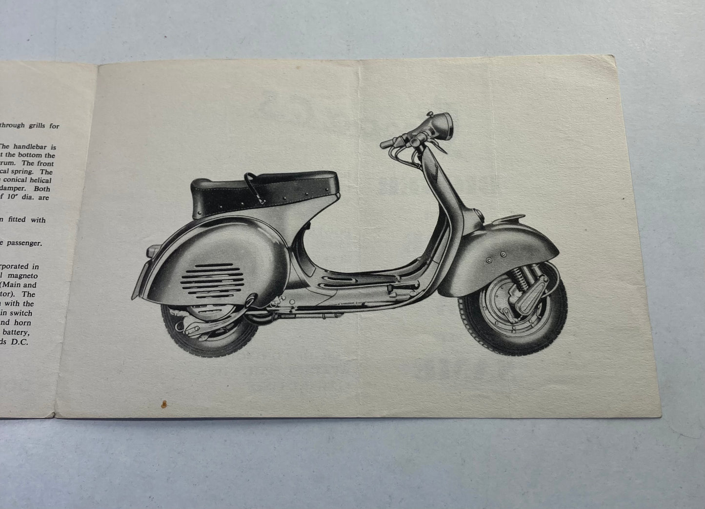 Vespa GS150 VS1 original brochure