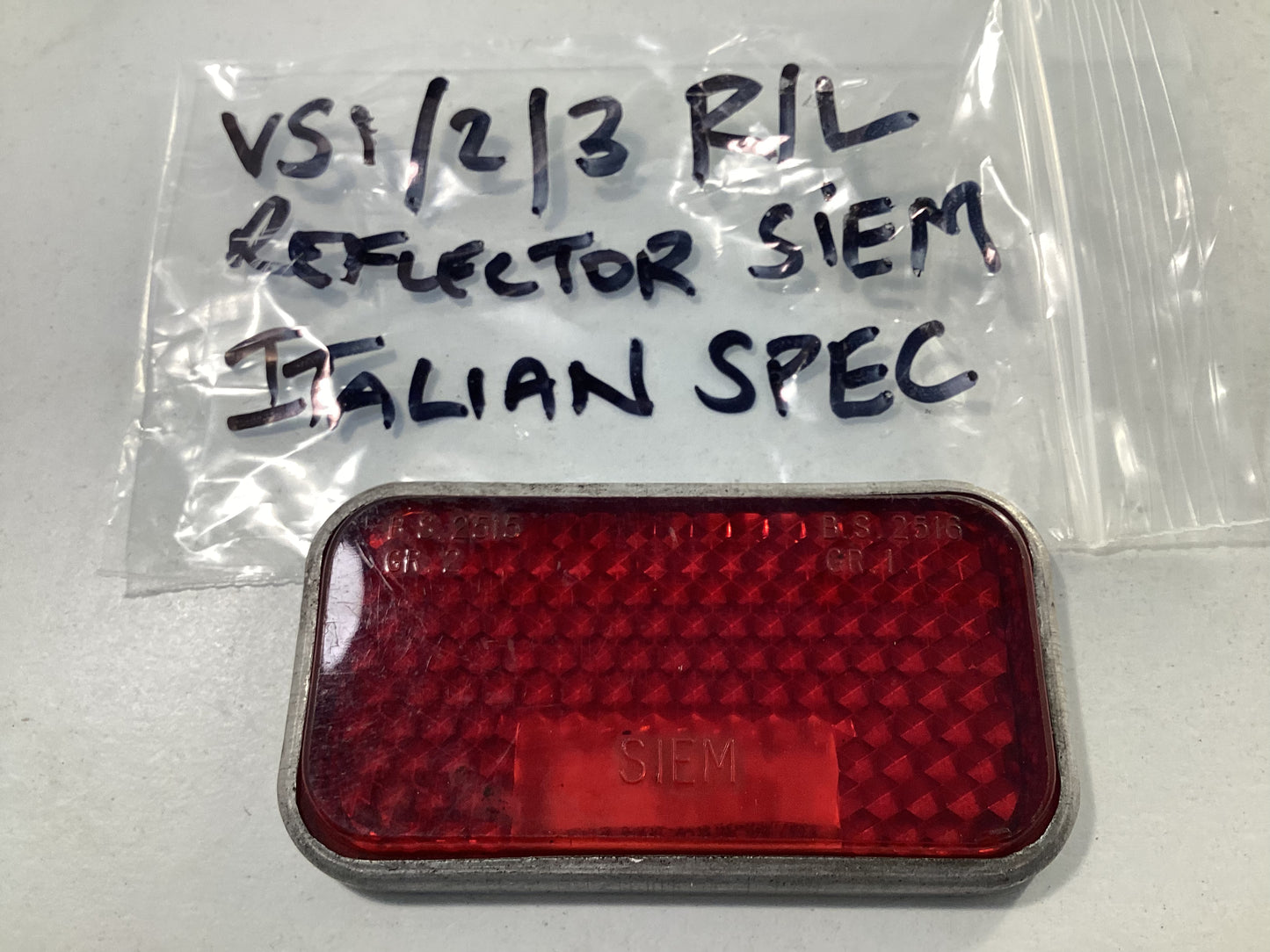 Vespa GS150 (VS1 - VS3) Rear Light original Reflector Lens