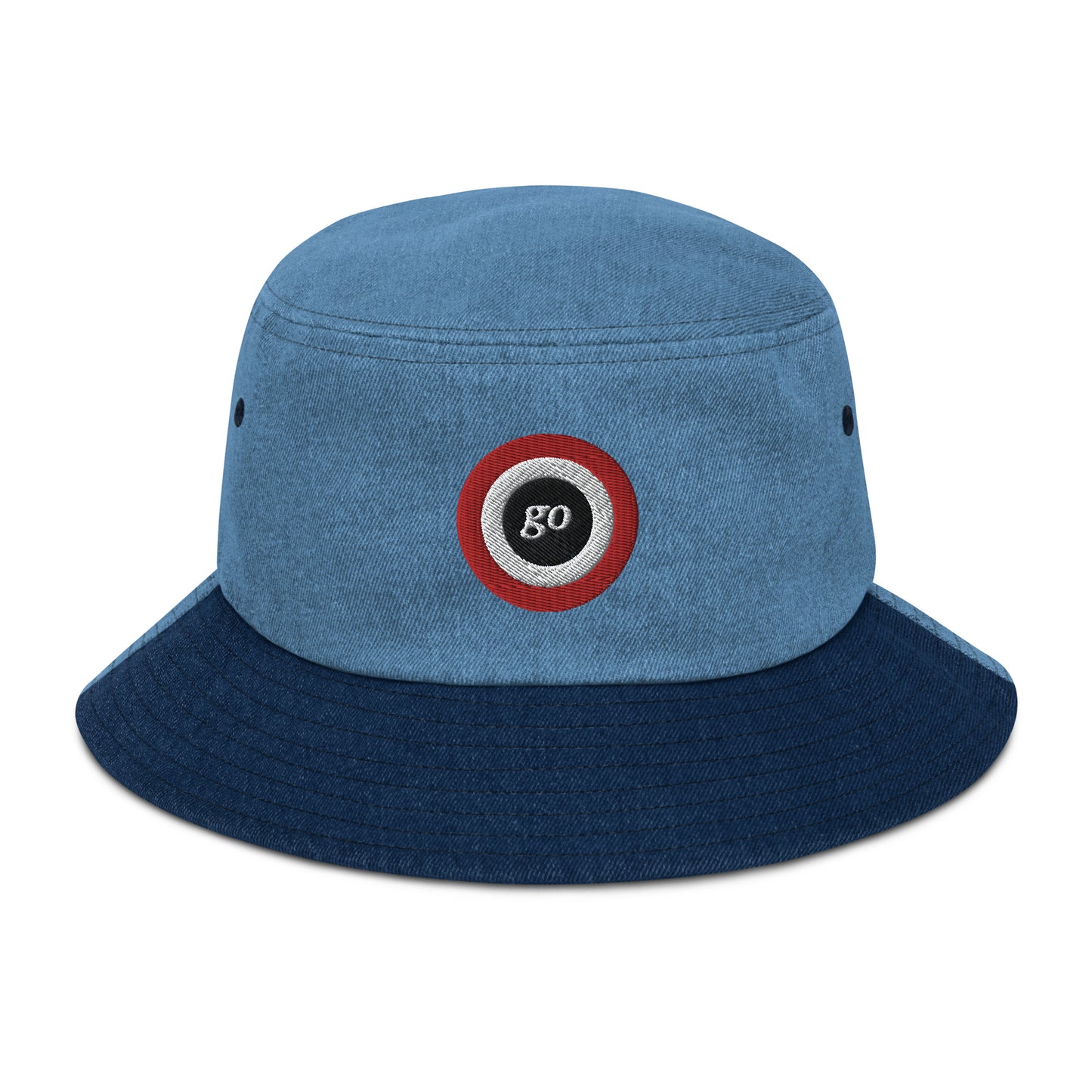 "go" Denim bucket hat
