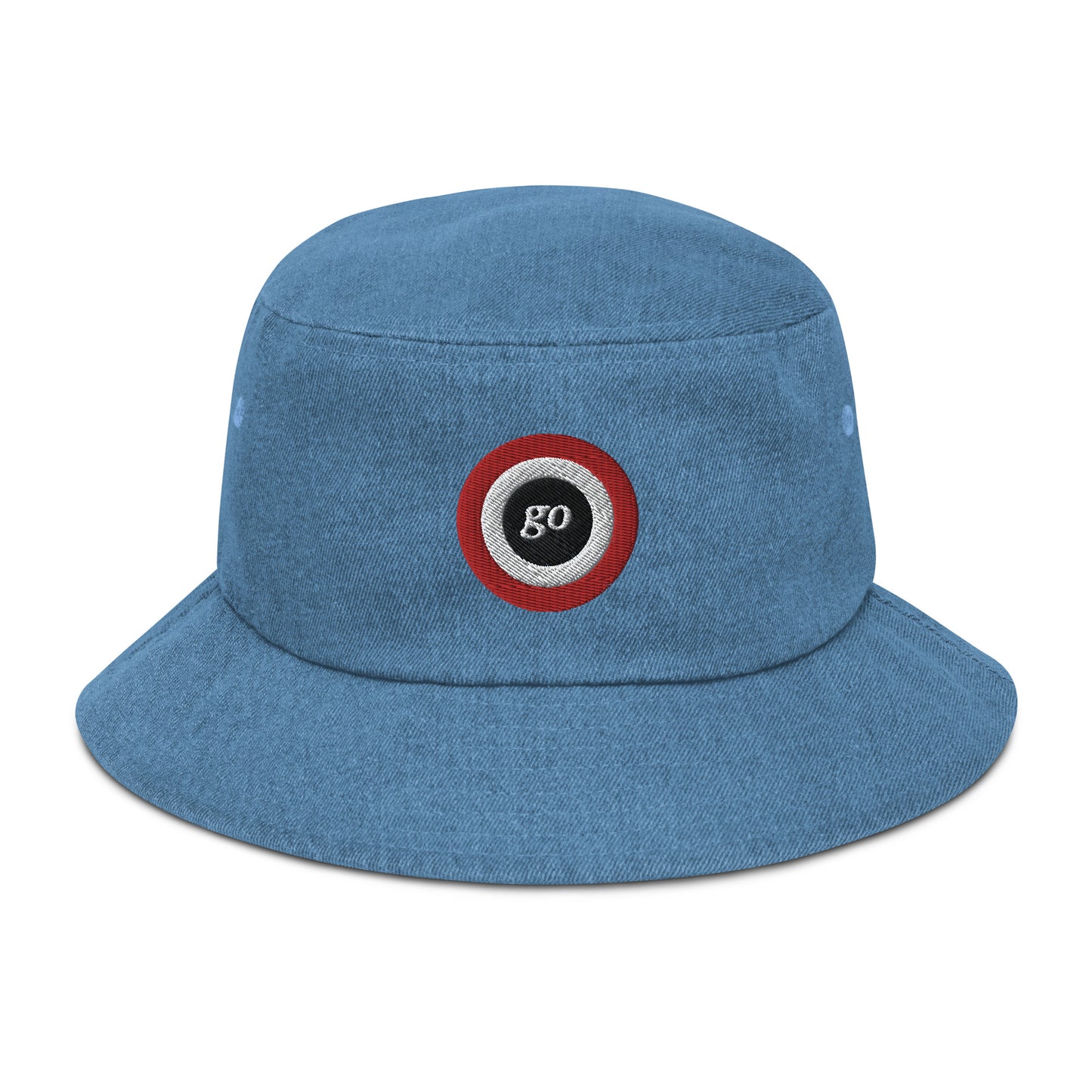 "go" Denim bucket hat