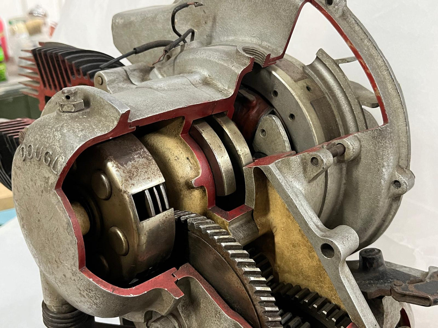 Vespa Douglas original rare cutaway engine