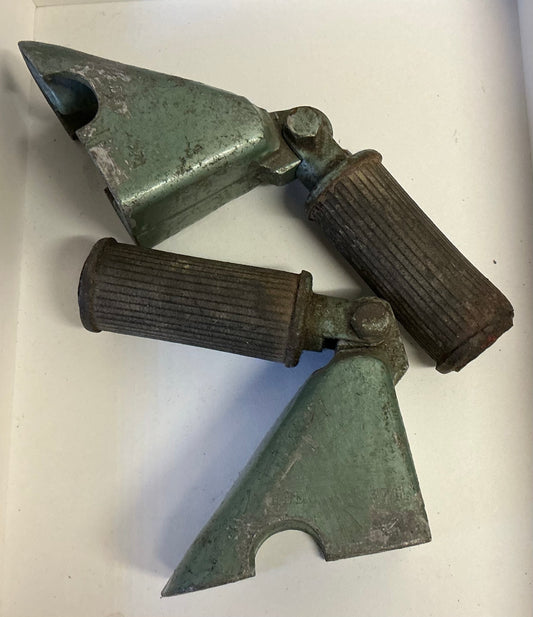 Vespa original 1950s rare passenger foot pegs
