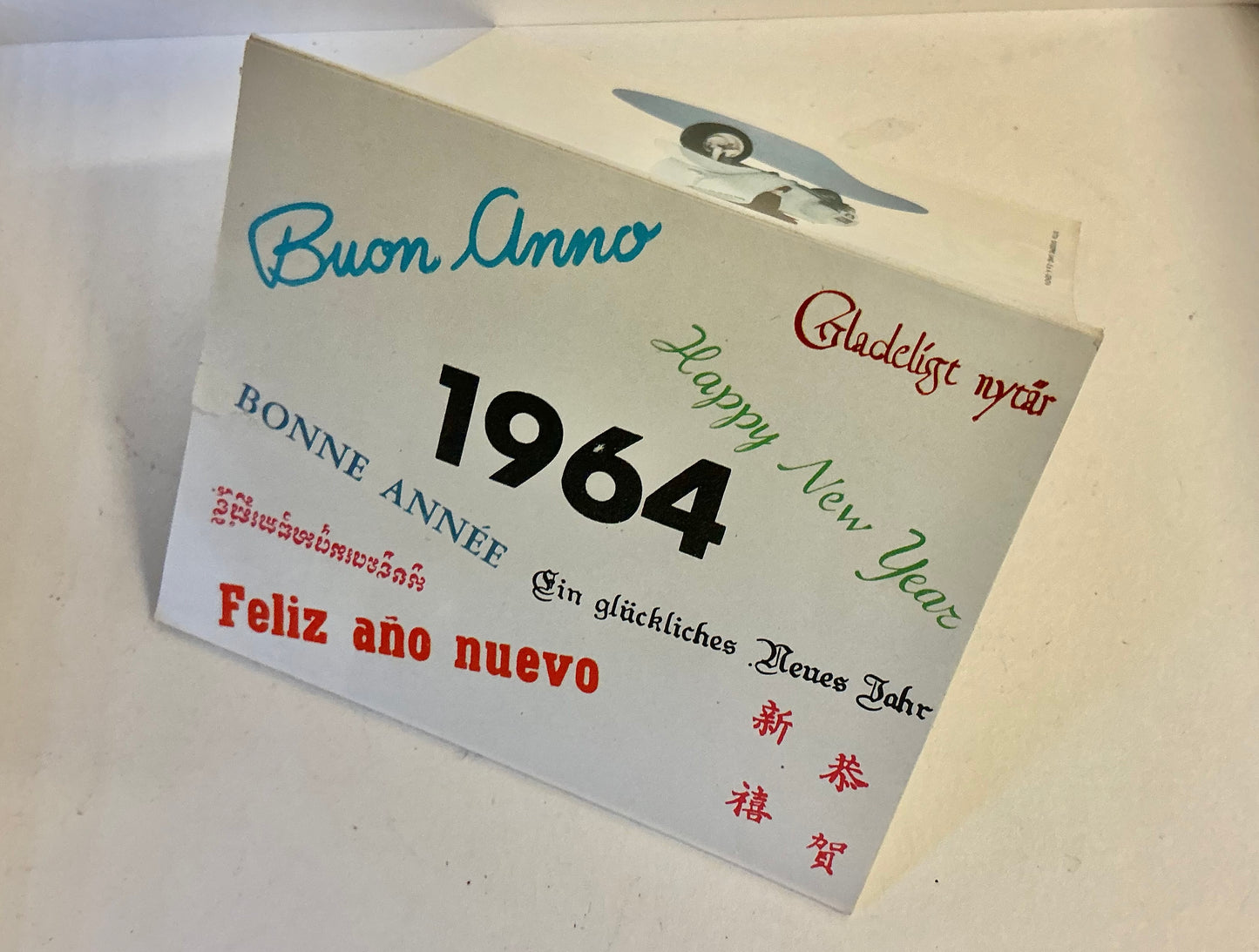 Vespa original mini calendar, original rare 1964 item