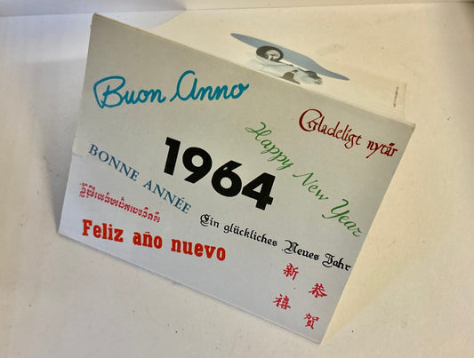 Vespa original mini calendar, original rare 1964 item