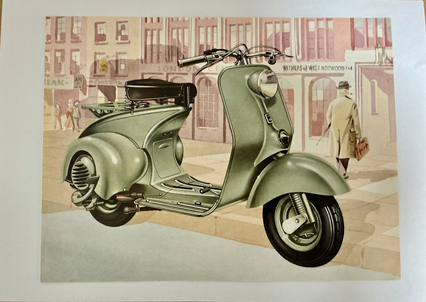 Vespa Douglas original early ROD model 2 sided leaflet , 1951.
