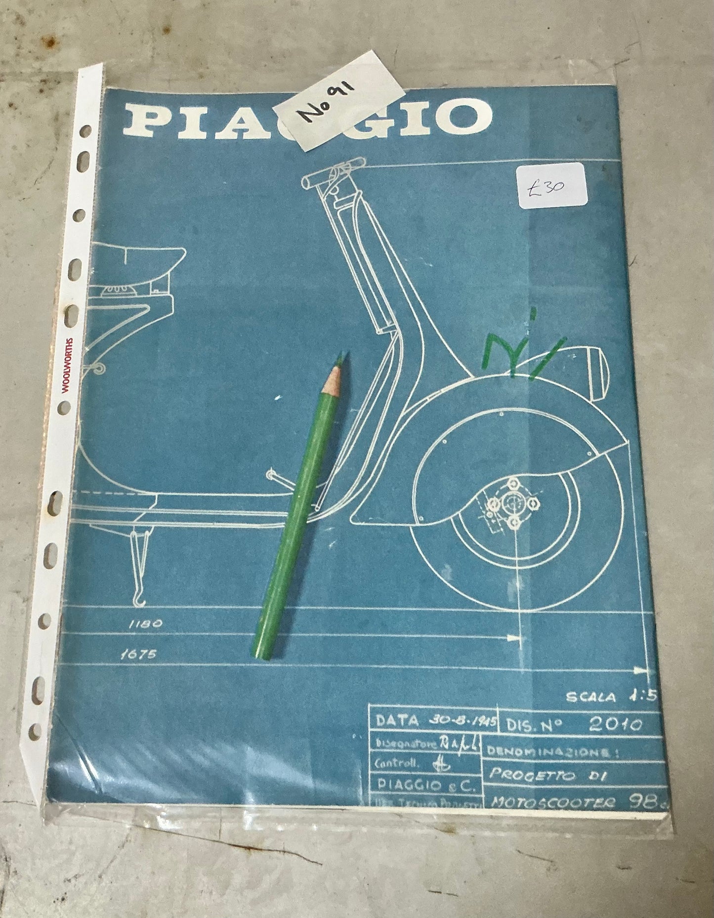 Piaggio magazine No 91 in good condition, incudes post UK