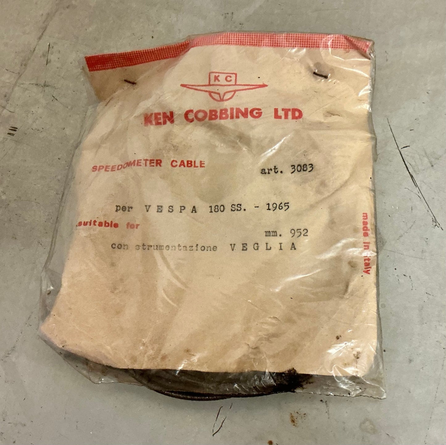 Vespa SS180 NOS inner Speedo cable
