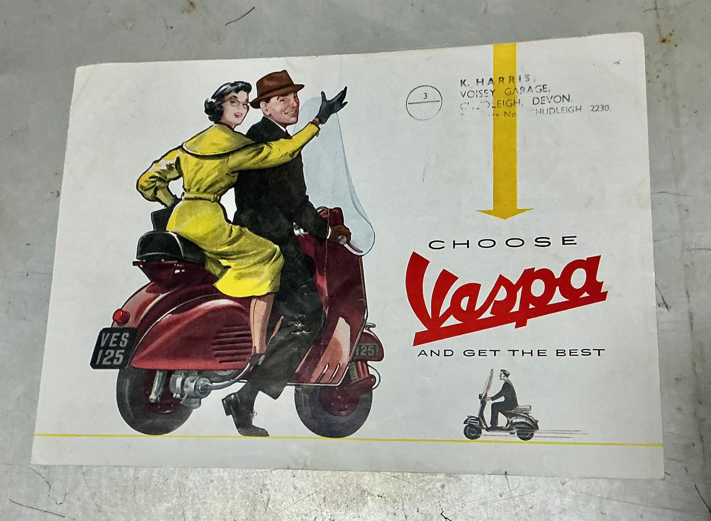 Vespa original 1958 brochure, incl GS150, Clubman & 125 standard