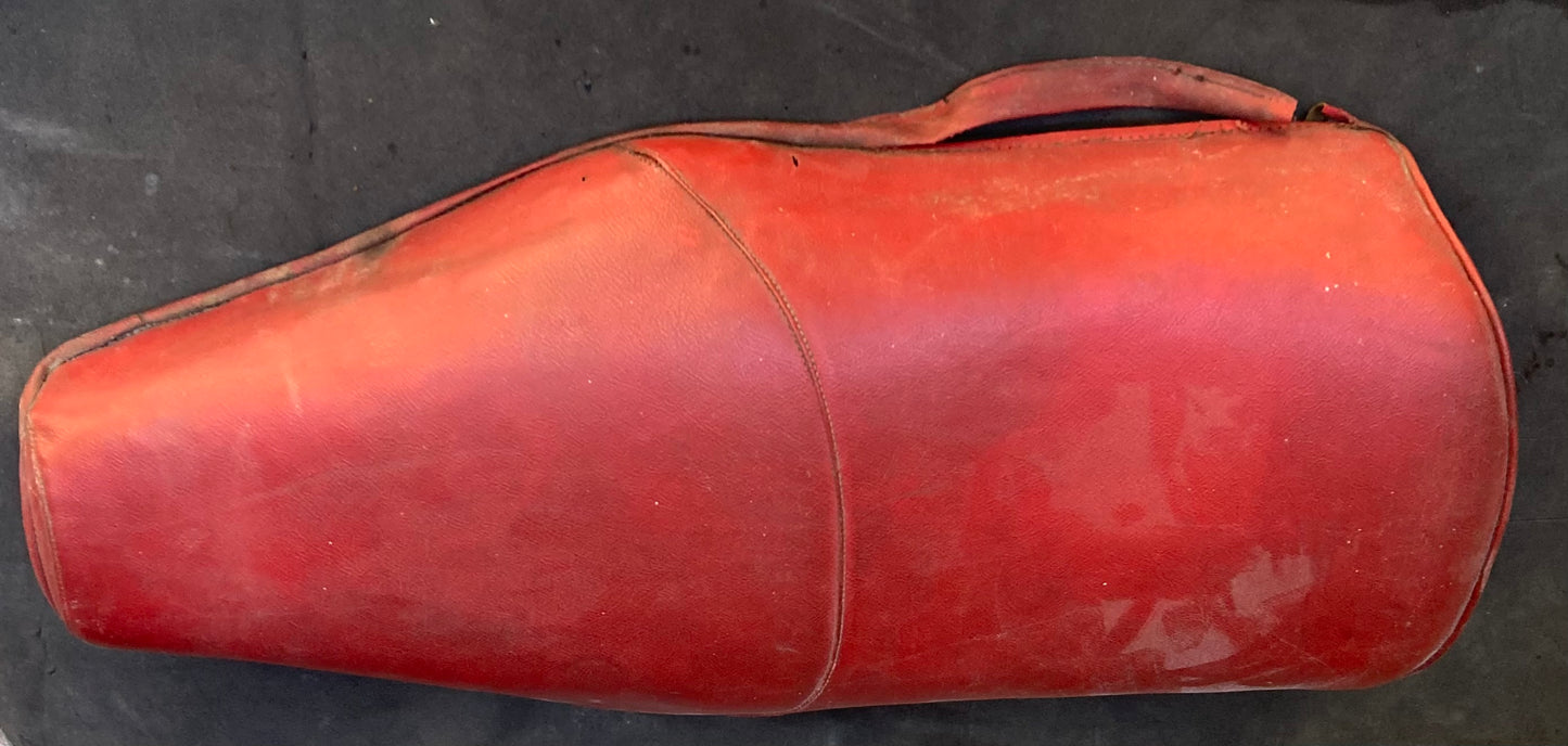 Vespa Douglas original 1950s complete dual used seat, also has hinge bracket