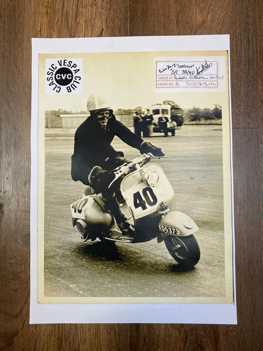 Vespa Douglas Racer Poster - Limited Edition of 40 (unframed)